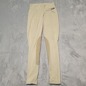 Kerrits Pants Womens XS Tan Performance Tight Knee Patch Made In USA